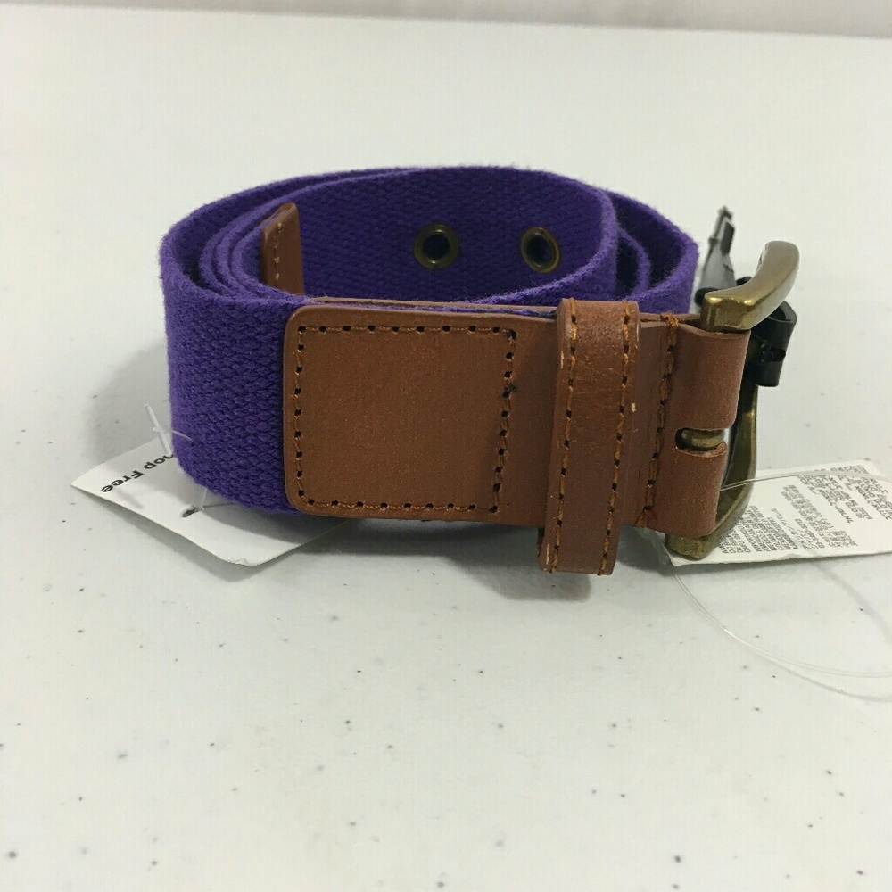 🏷️ NWT American Apparel Spun Poly Web/Leath…
